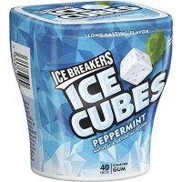 Ice Breakers Ice Cubes Gum Peppermint 40 count